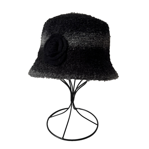 Christopher & Banks 3D Floral Velour Bucket Hat Womens OS Retro Vintage Inspired - Picture 1 of 7